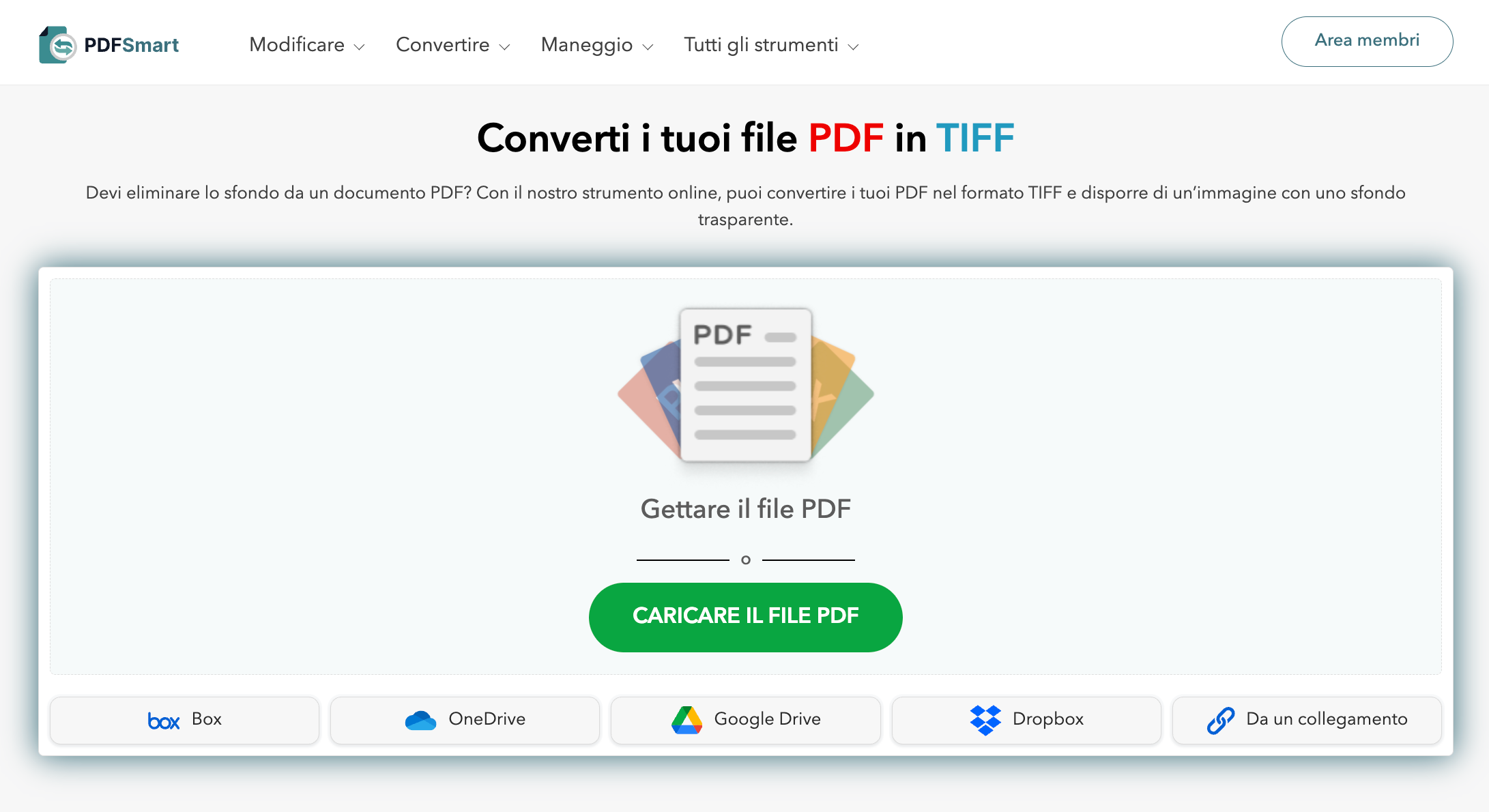 Convertire PDF in TIFF