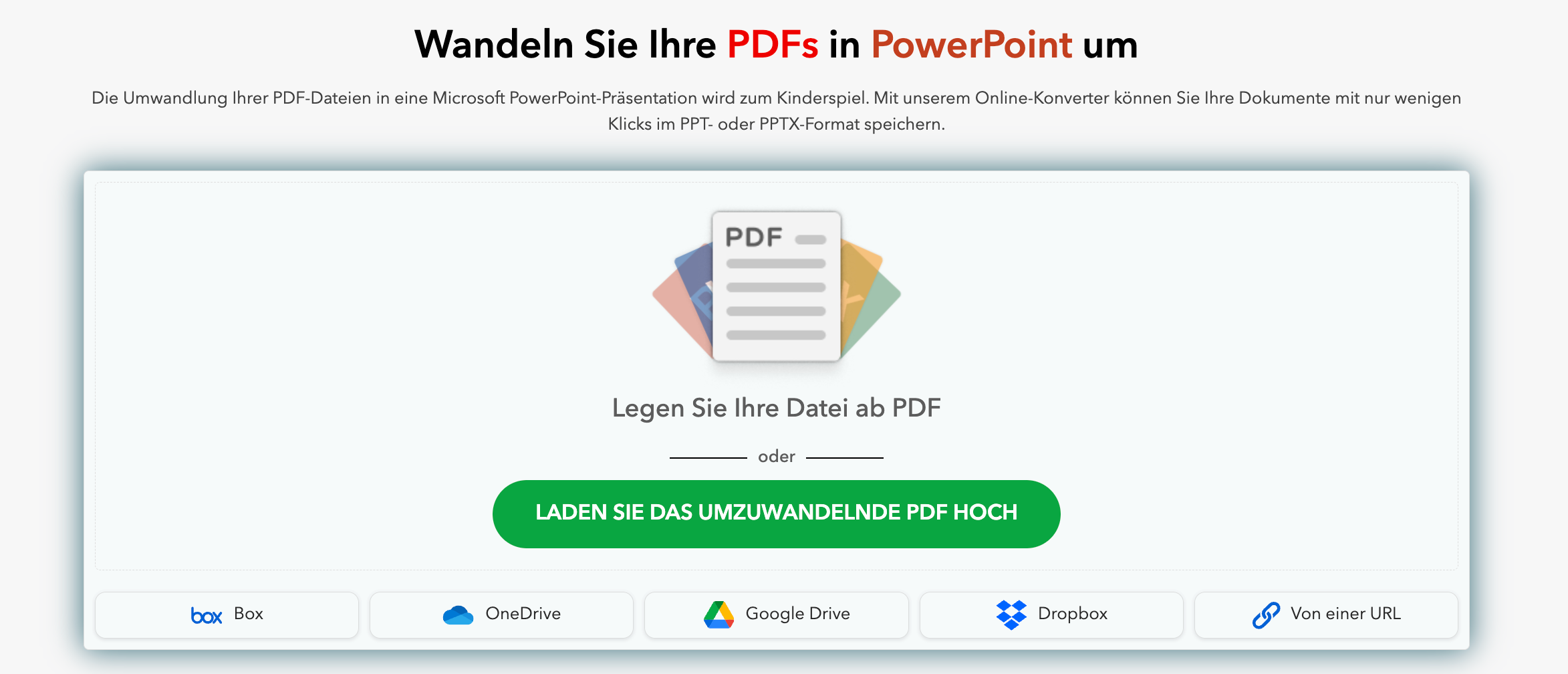 Eine PDF in PPT zu konvertieren