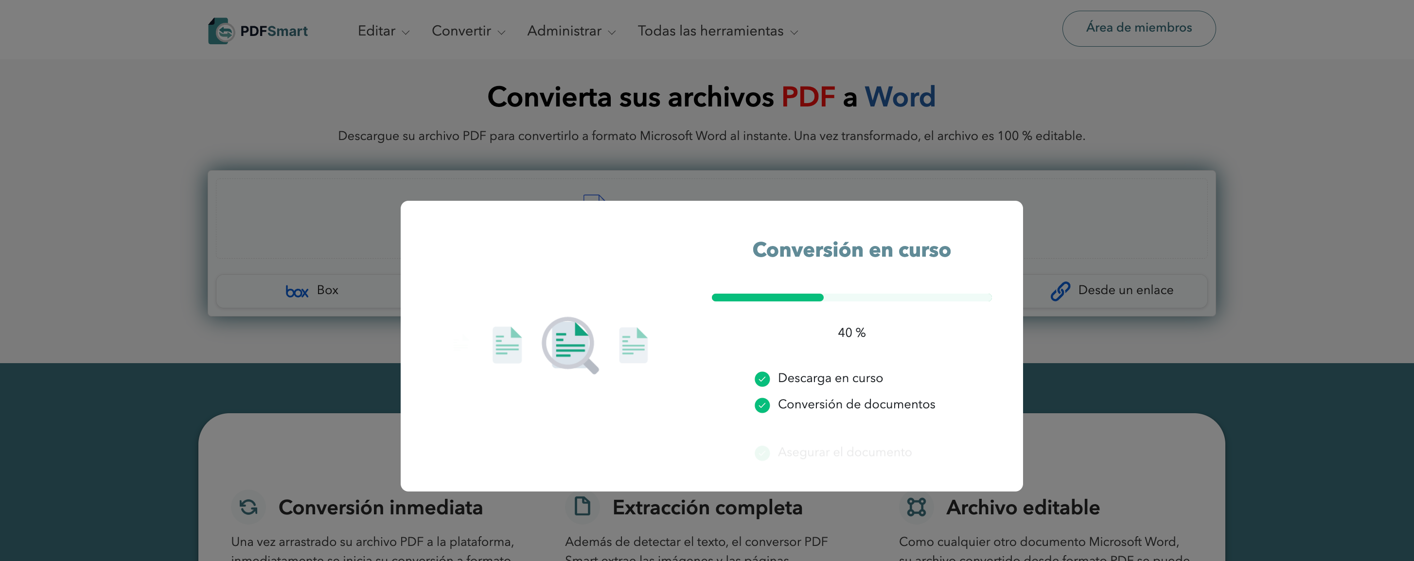 Iniciar la conversión