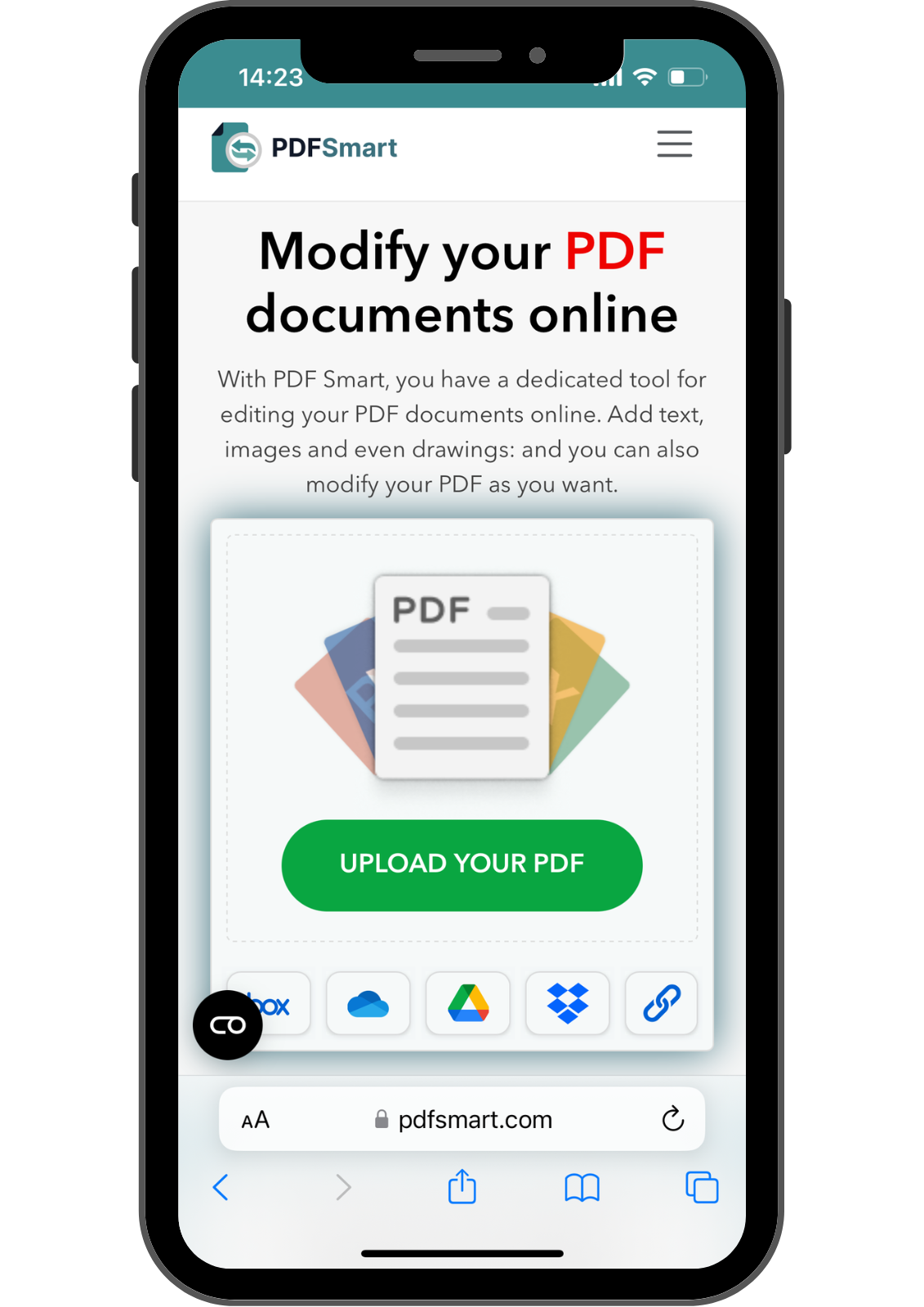 Modify your PDF on smartphone
