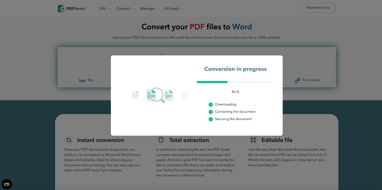 Convert PDF into word