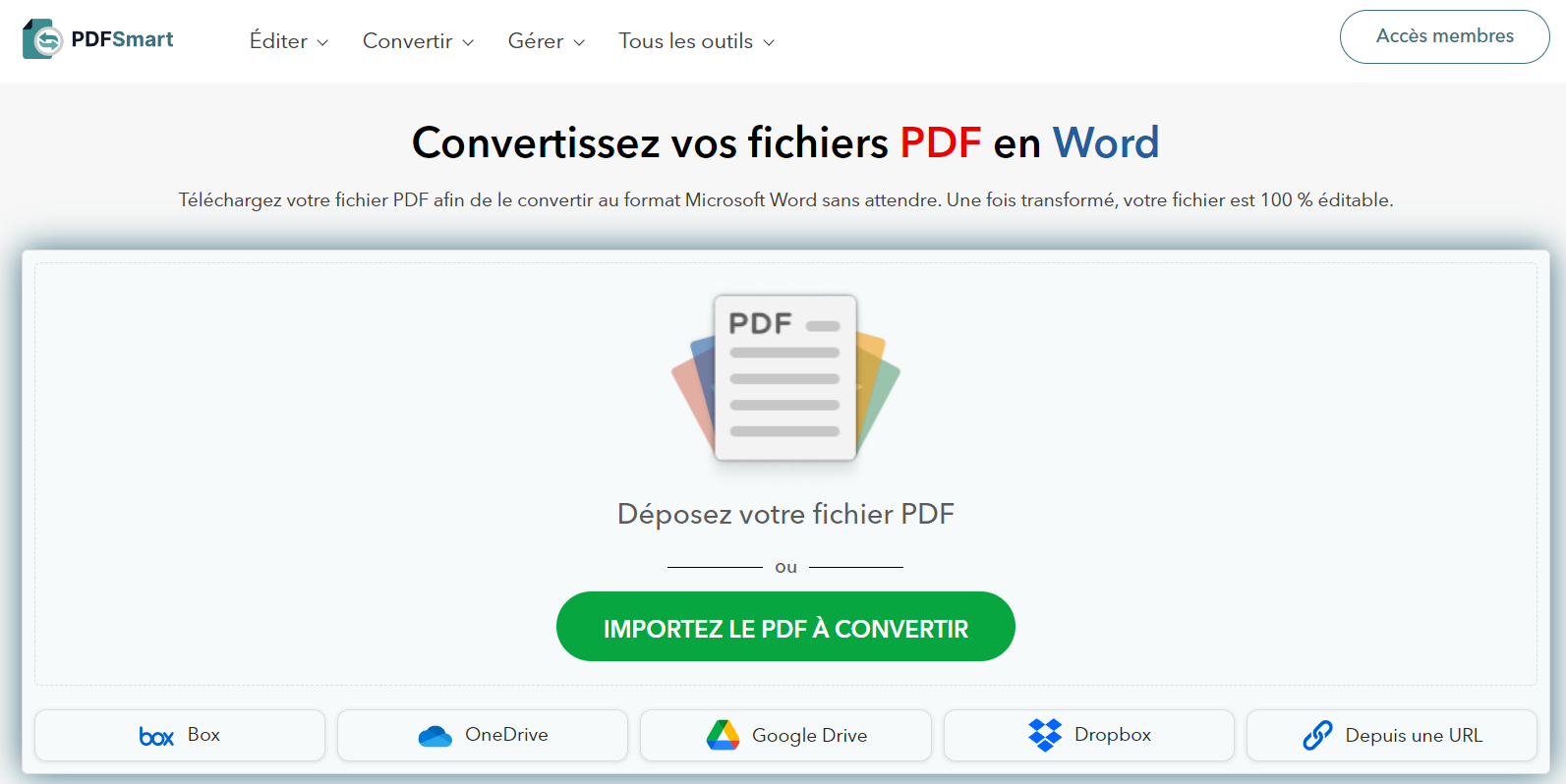 Changer un fichier PDF