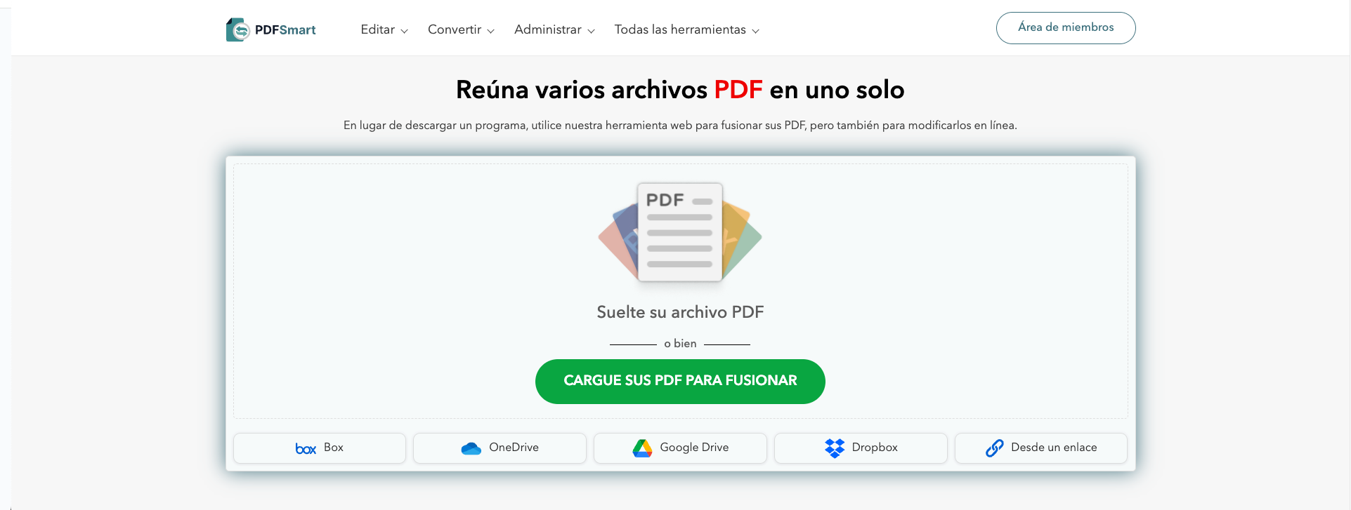 Fusionar PDF