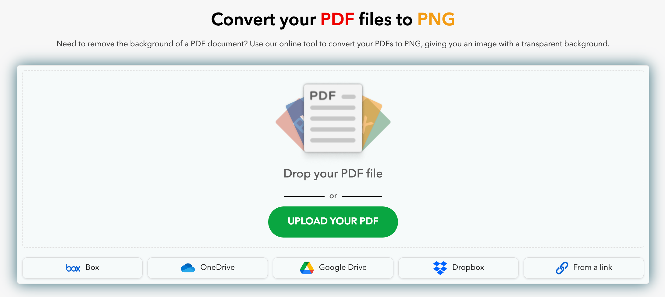 Convert a PDF file to PNG
