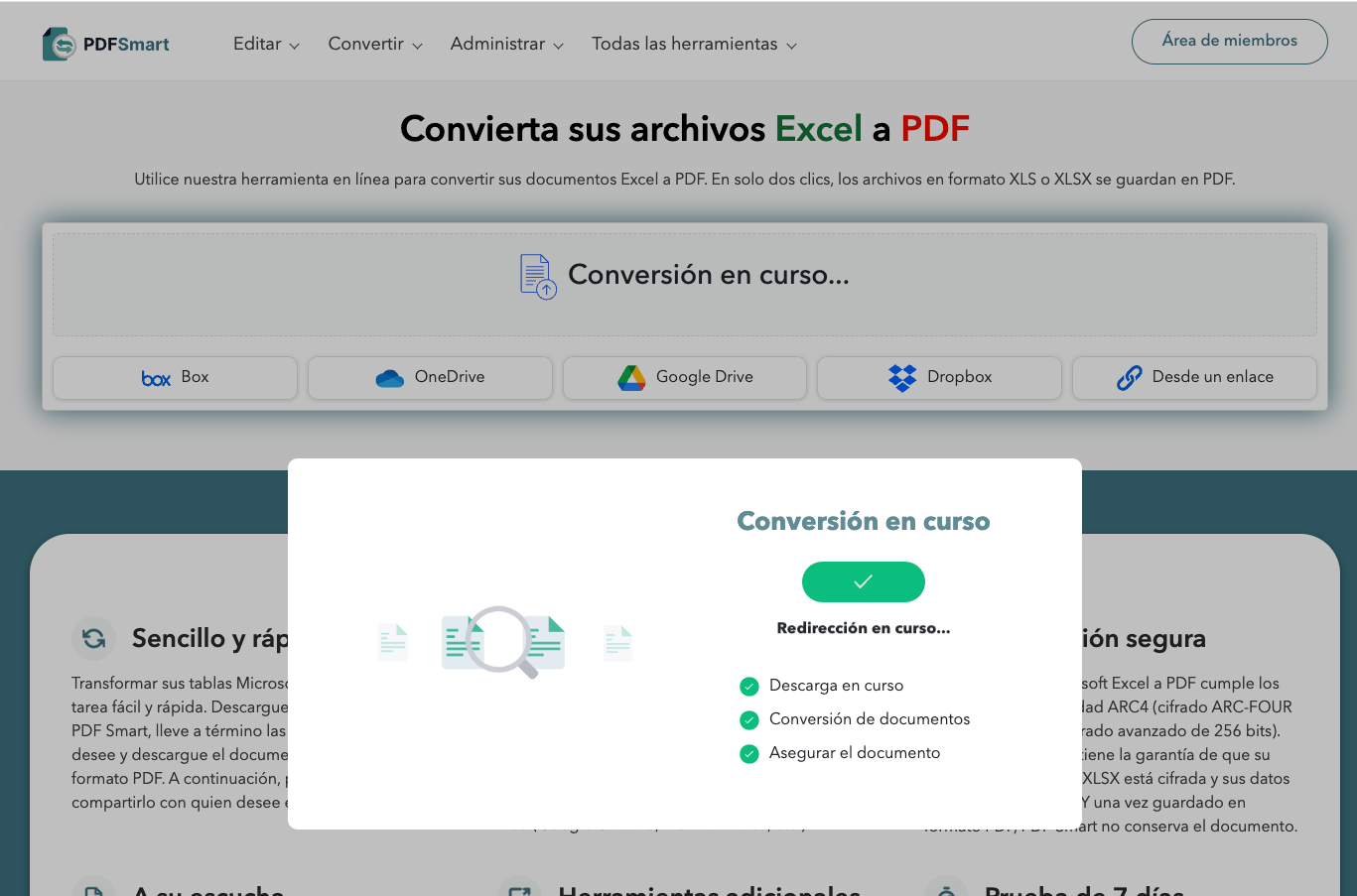 Convertir Excel a PDF
