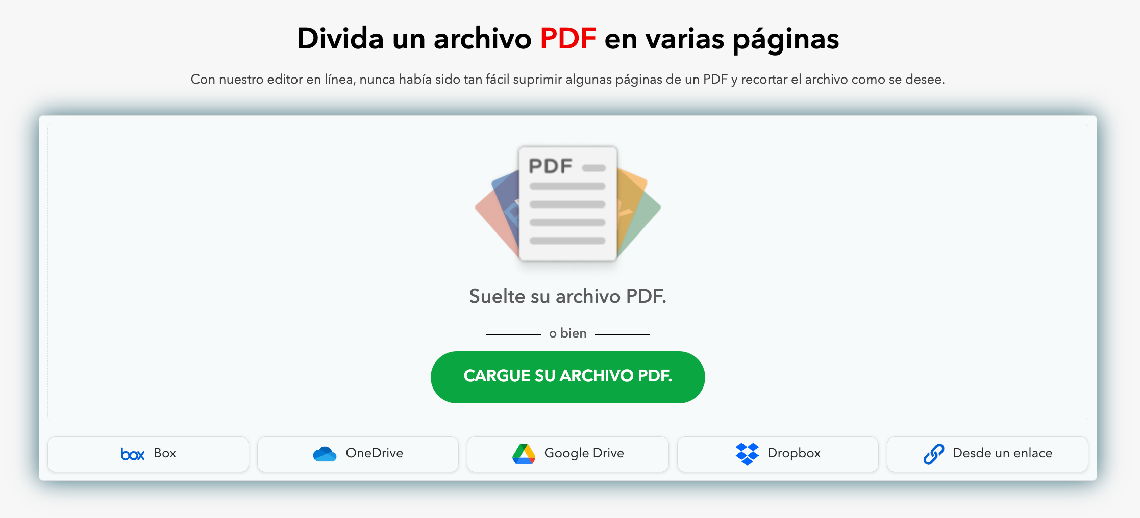 Extraer una pagina PDF