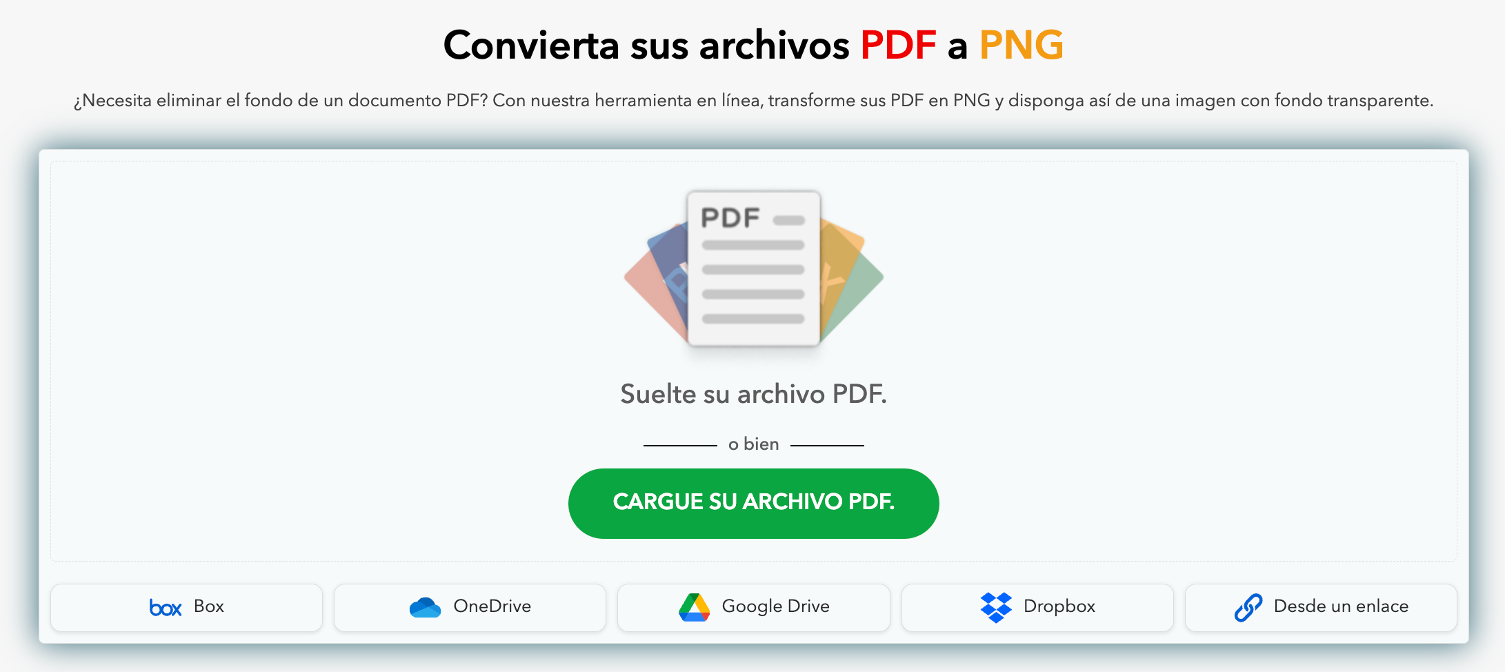 Convertir tu PDF a PNG