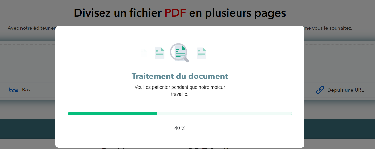 Diviser un fichier PDF