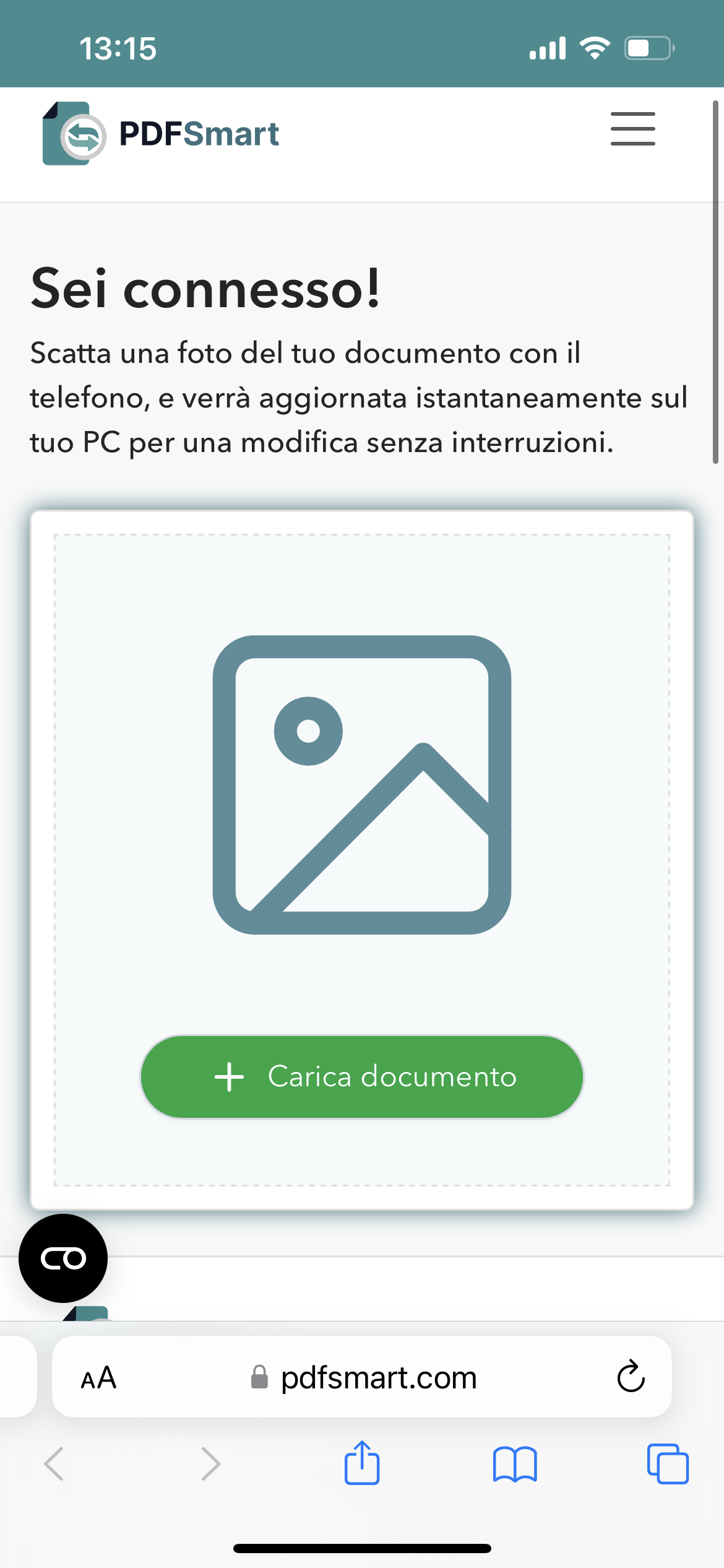 Scansiona con il tuo telefono
