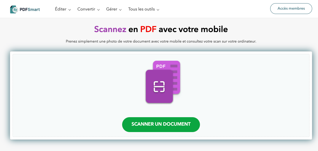 Outil scanner document