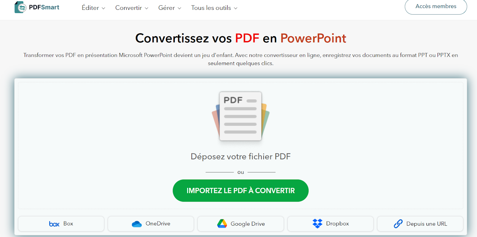 Convertir un PDF en Powerpoint