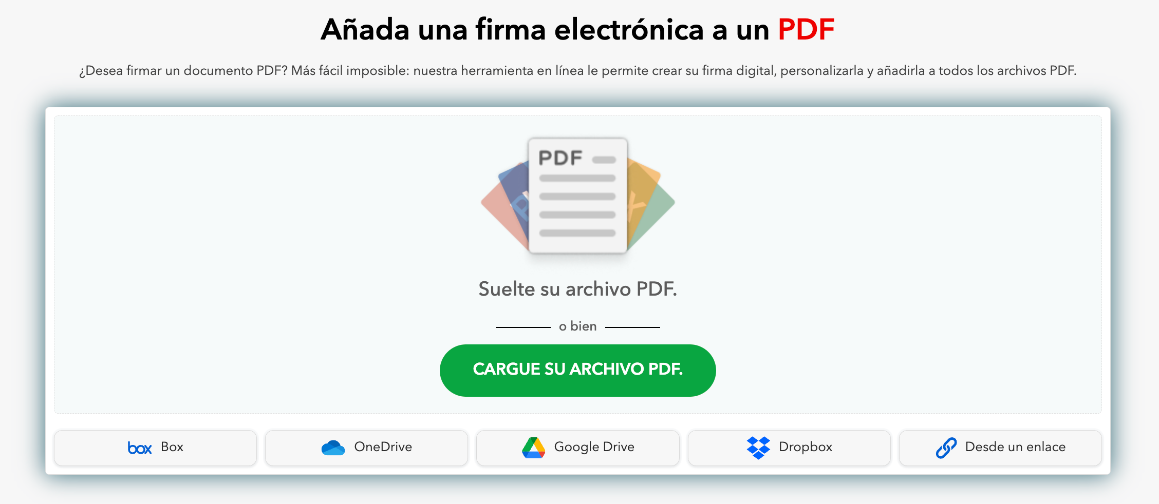 Añada una firma electrónica a un PDF