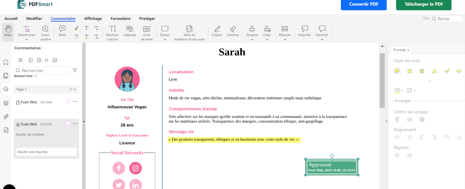 Annoter un PDF avec PDFSmart