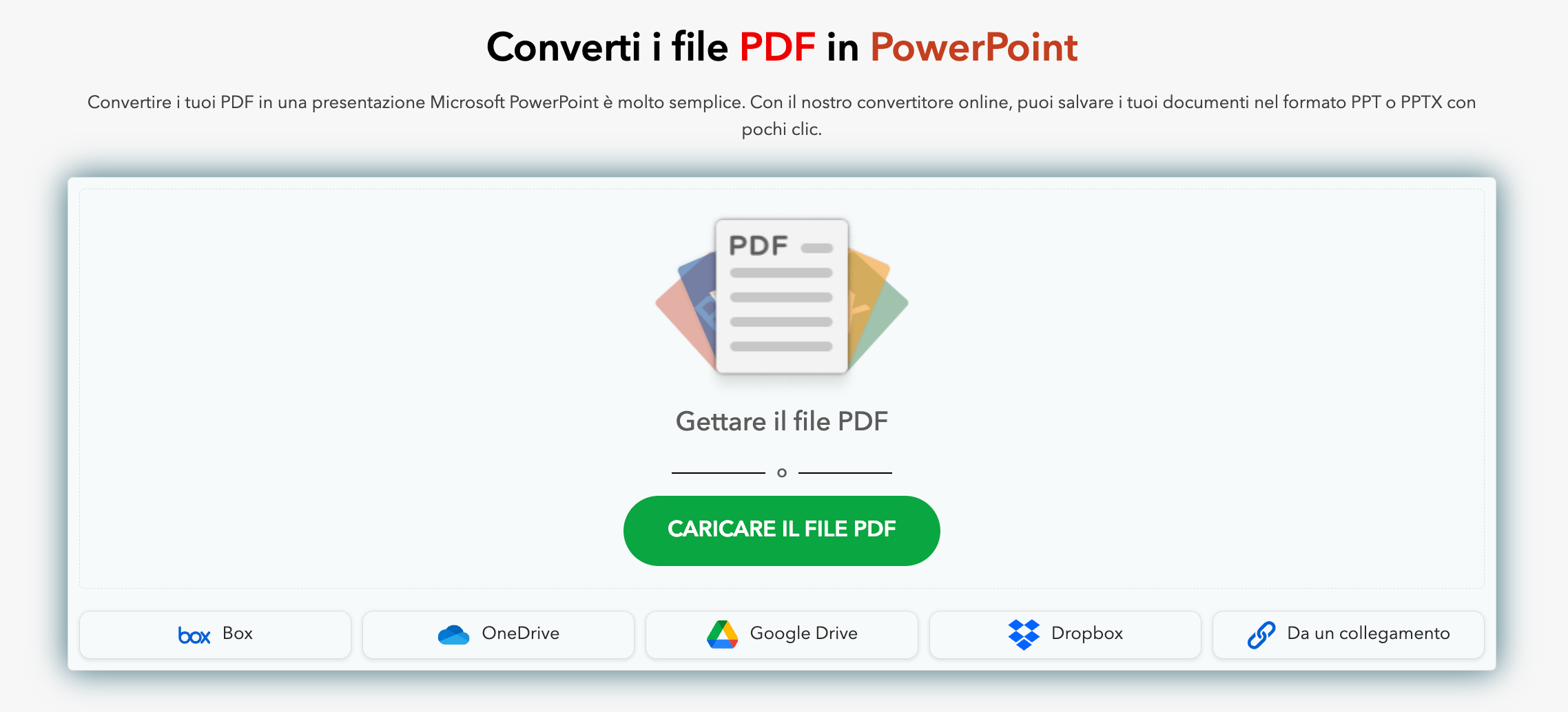 Converti i file PDF in PowerPoint