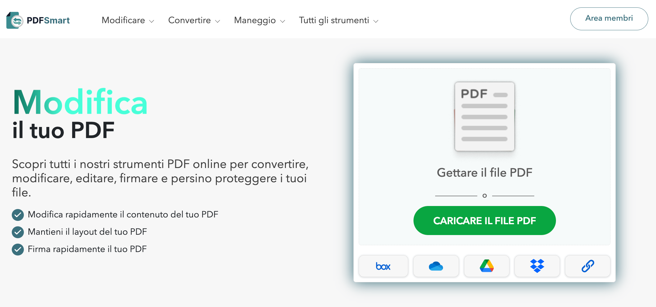 Modifica il tuo PDF