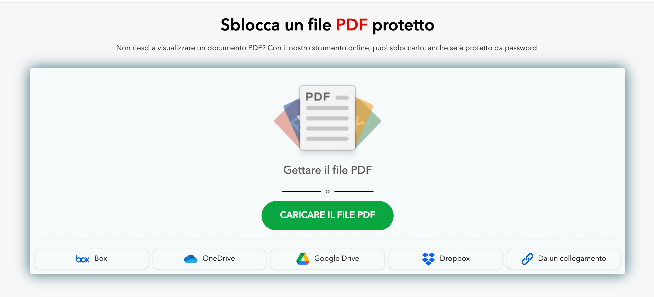 Sblocca un file PDF protetto