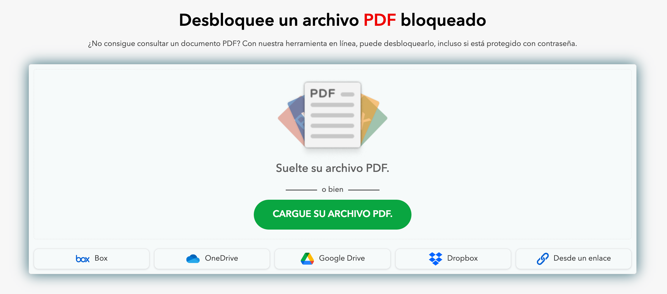 Desbloquear un PDF