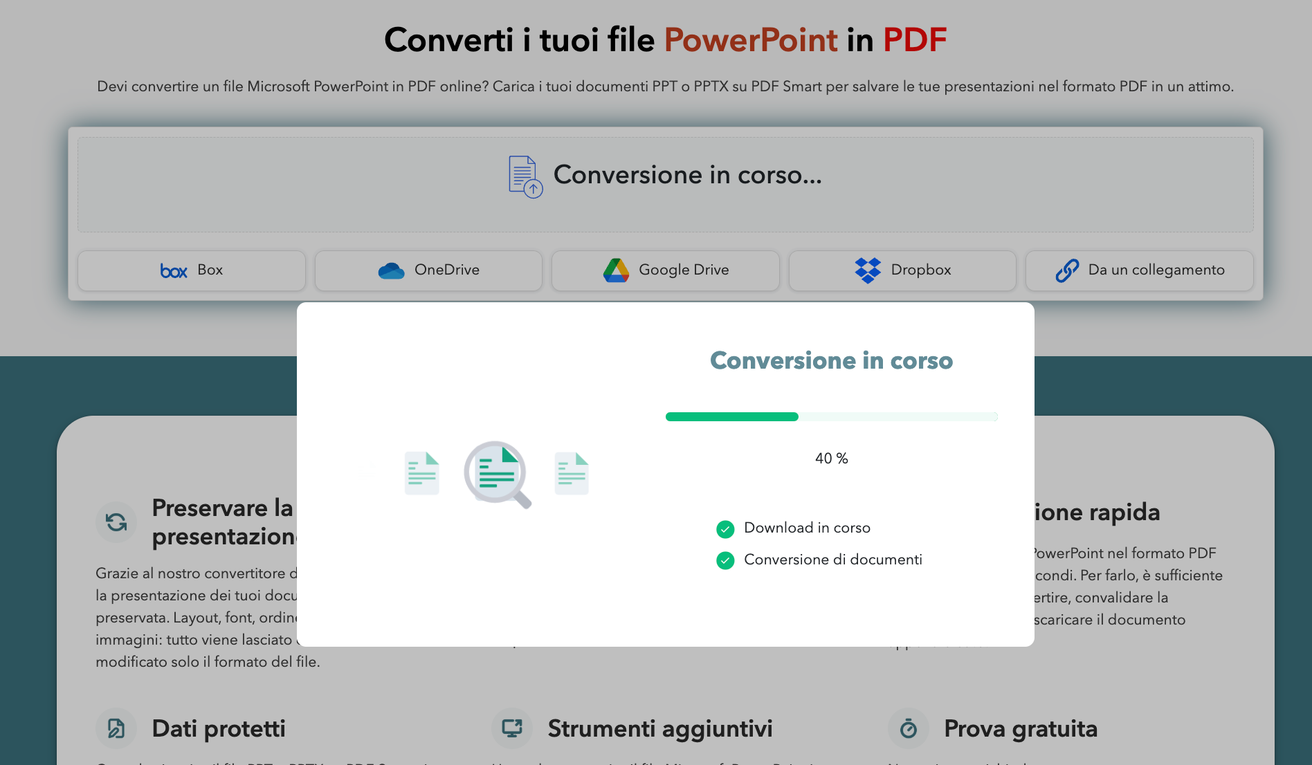 Conversione PowerPoint in PDF