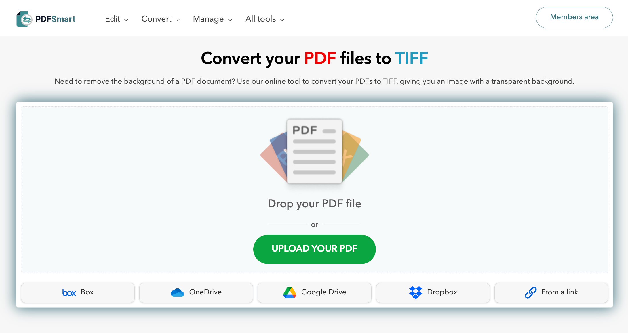 Convert PDF to TIFF