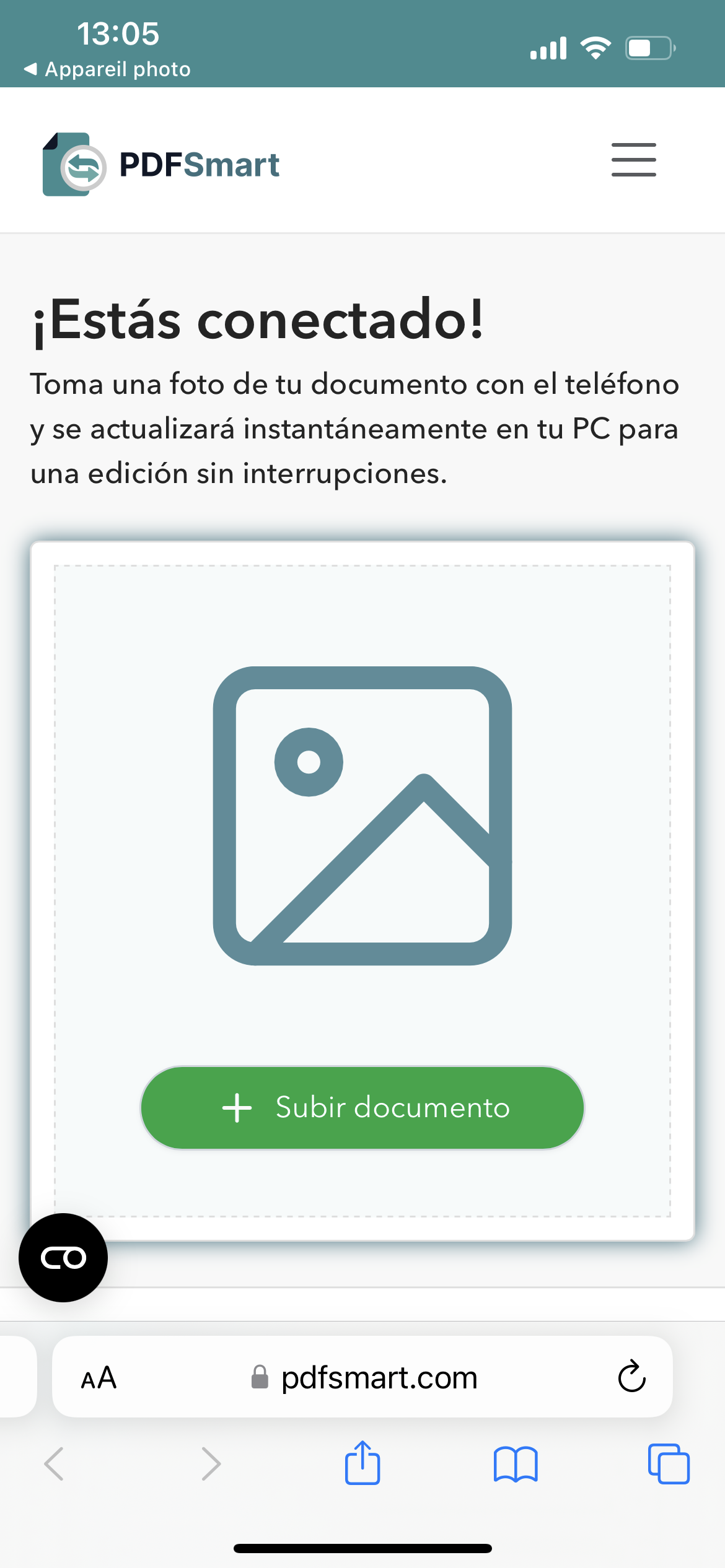 escanee con smartphone