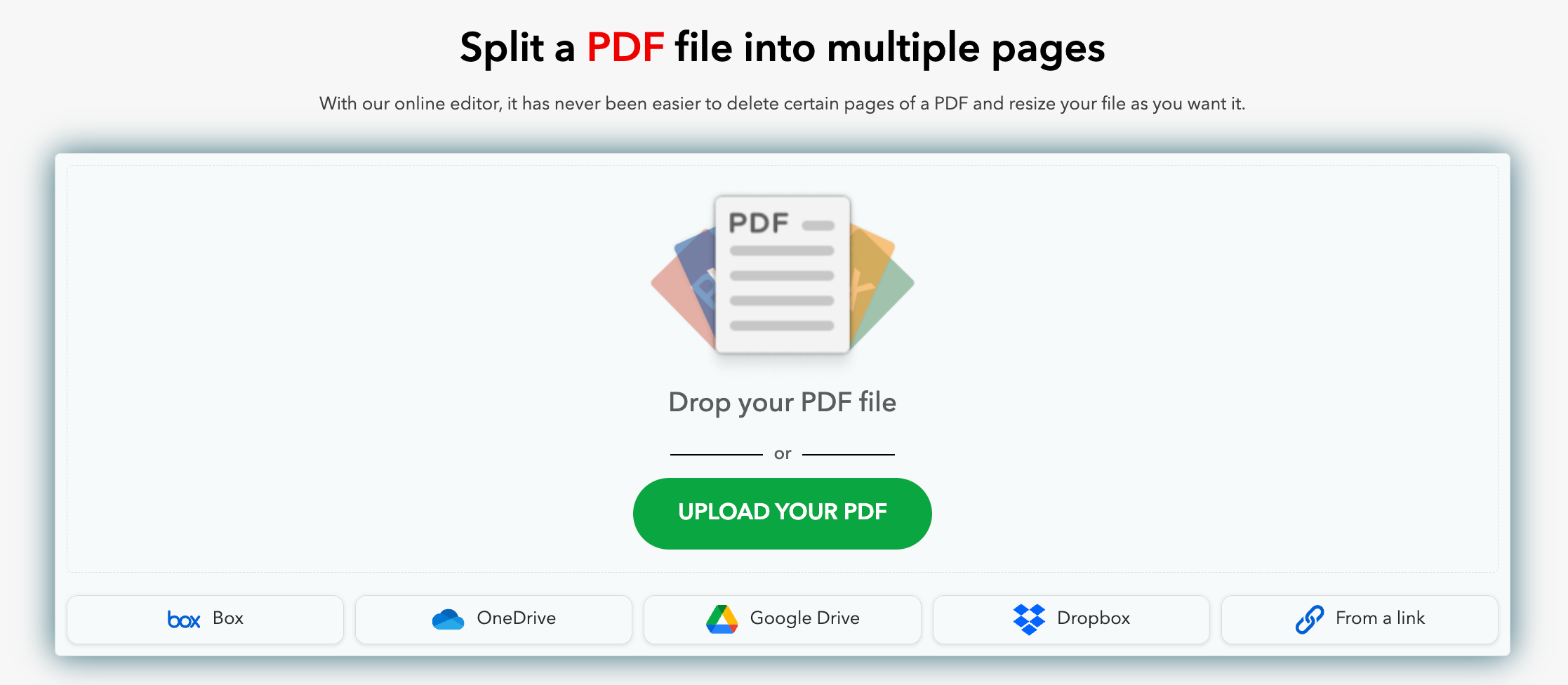 How to extract a page from a PDF