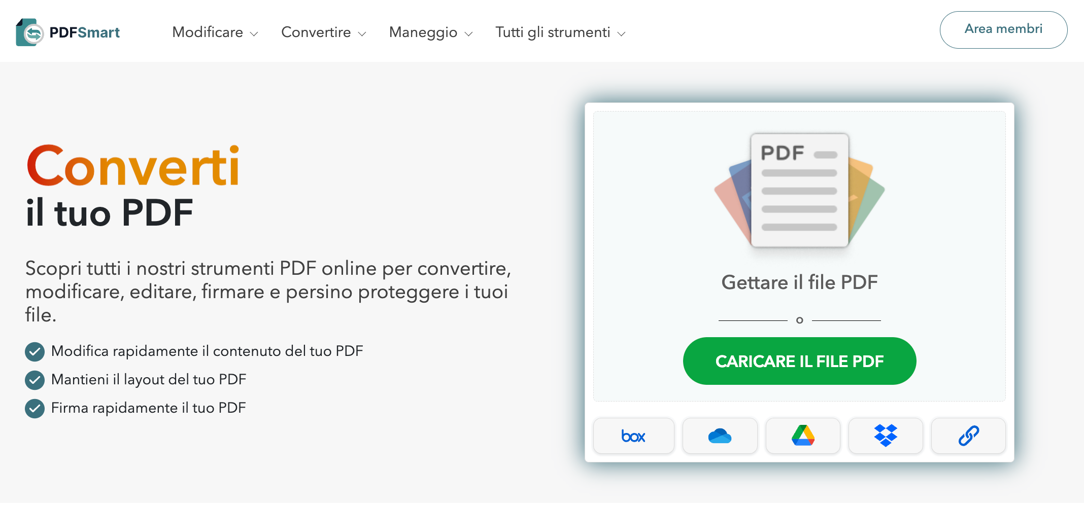 Converti il tuo PDF