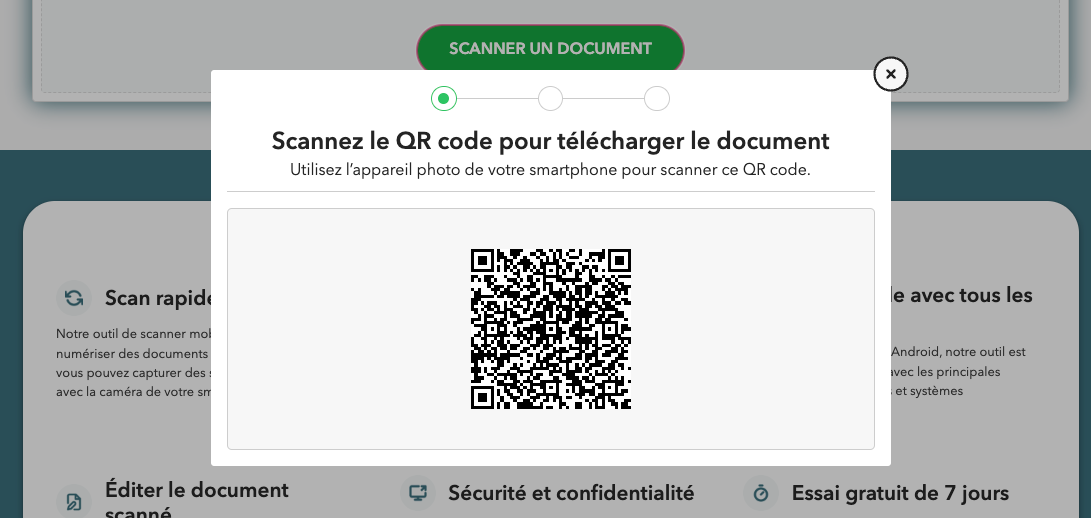 scanner un document avec téléphone