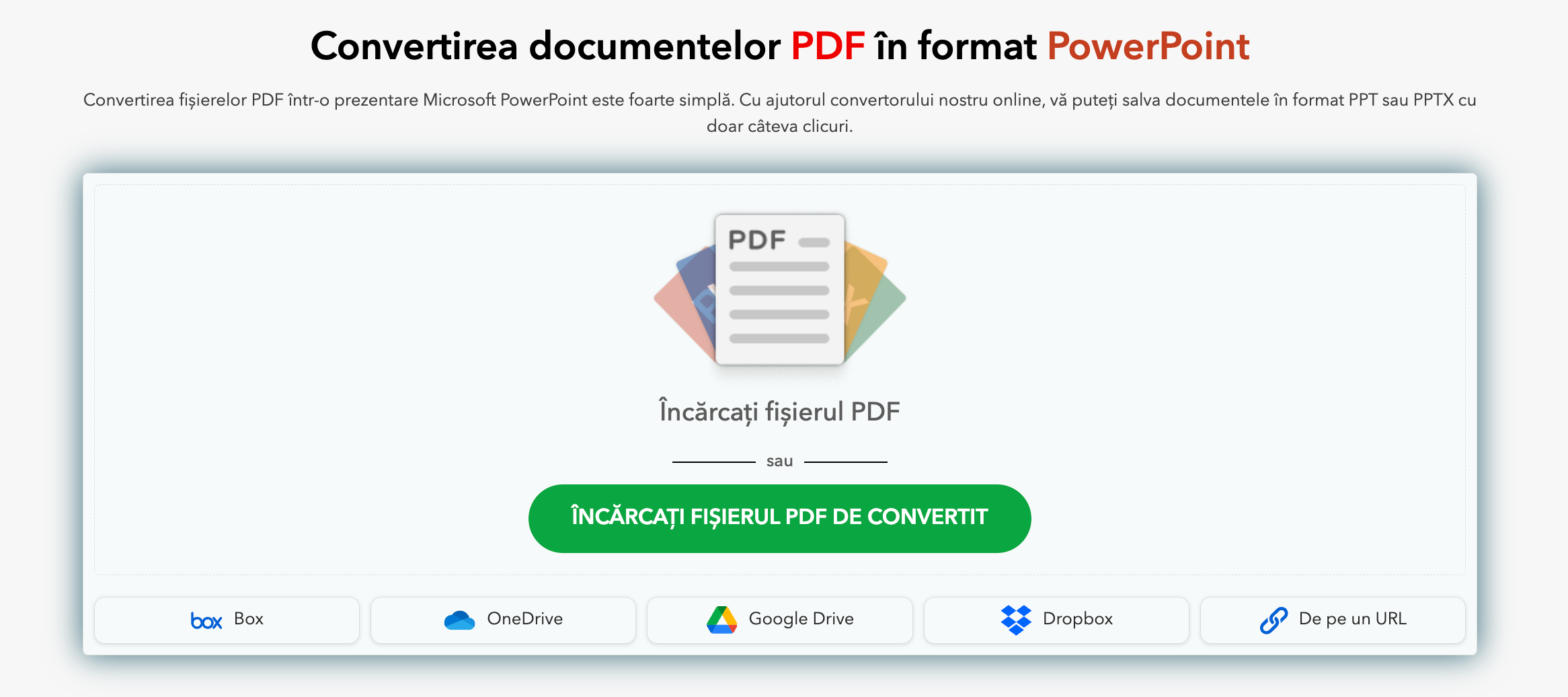Cum convertesc un PDF în PowerPoint