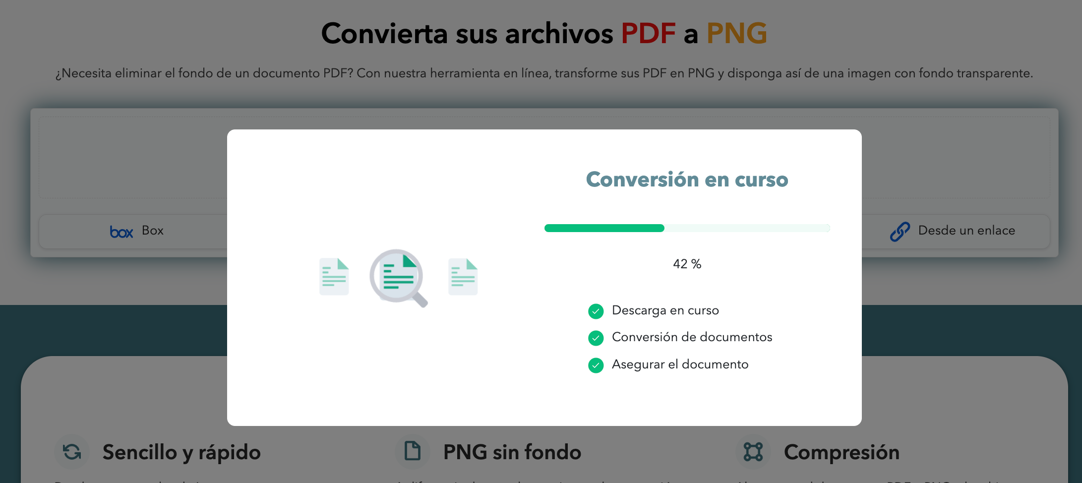 Conversion de PDF a PNG