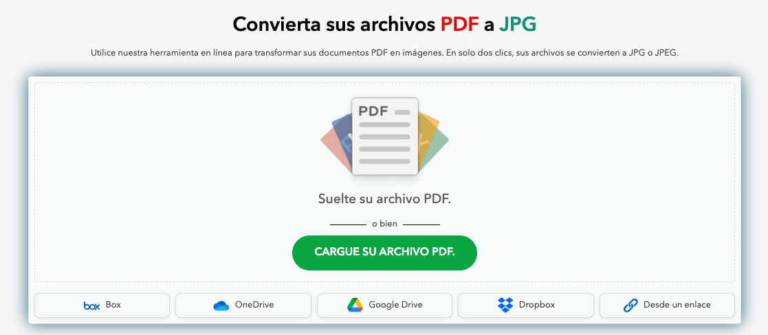 Convertia archivos PDF a JPG
