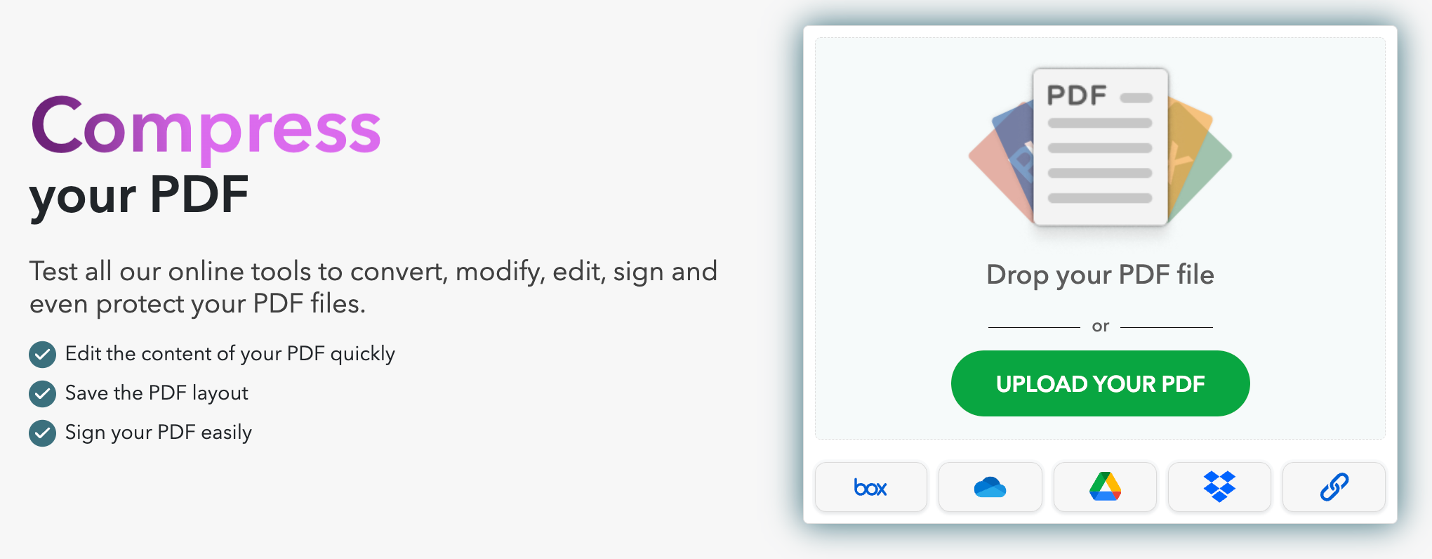 Reduce the size of a PDF