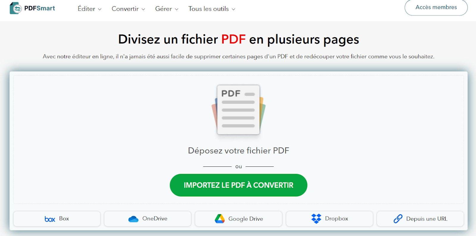 Diviser un PDF