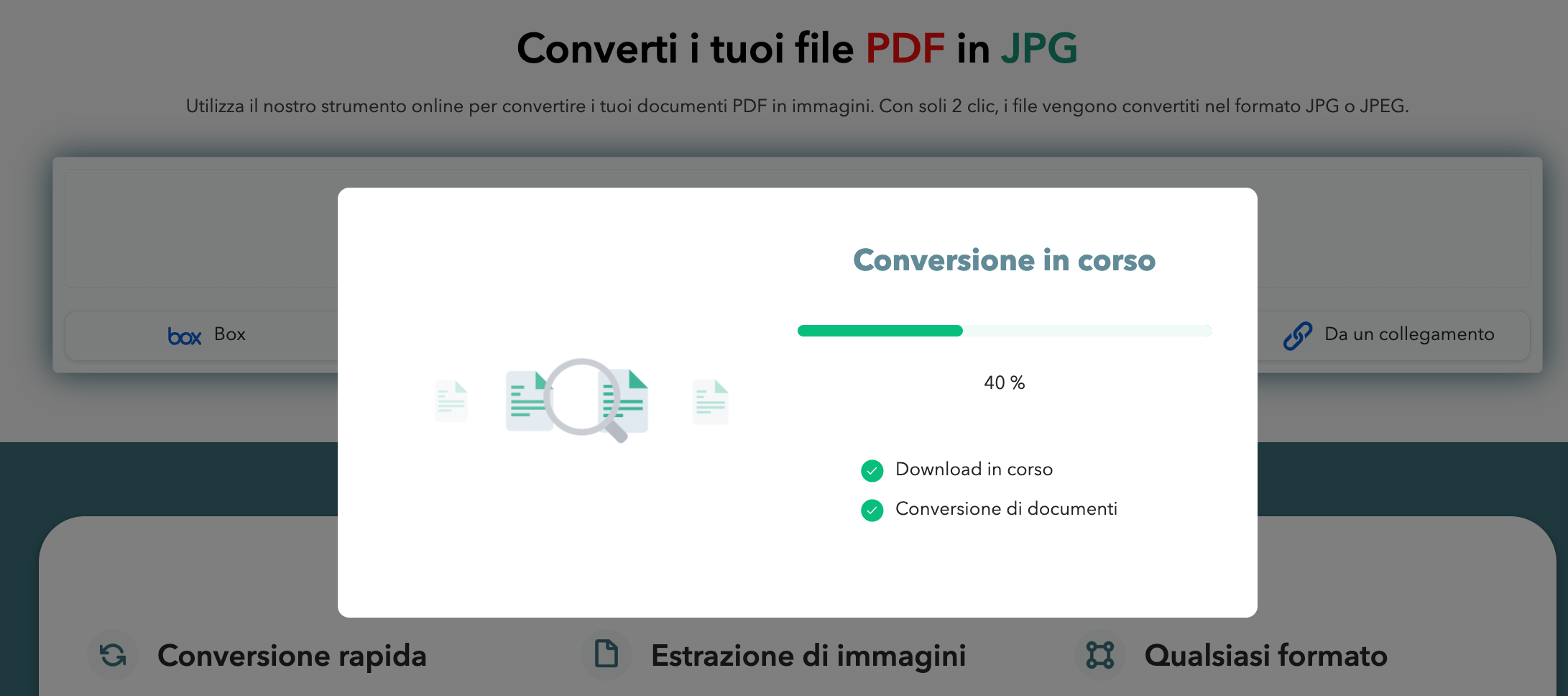 Converti i tuoi file PDF in JPG