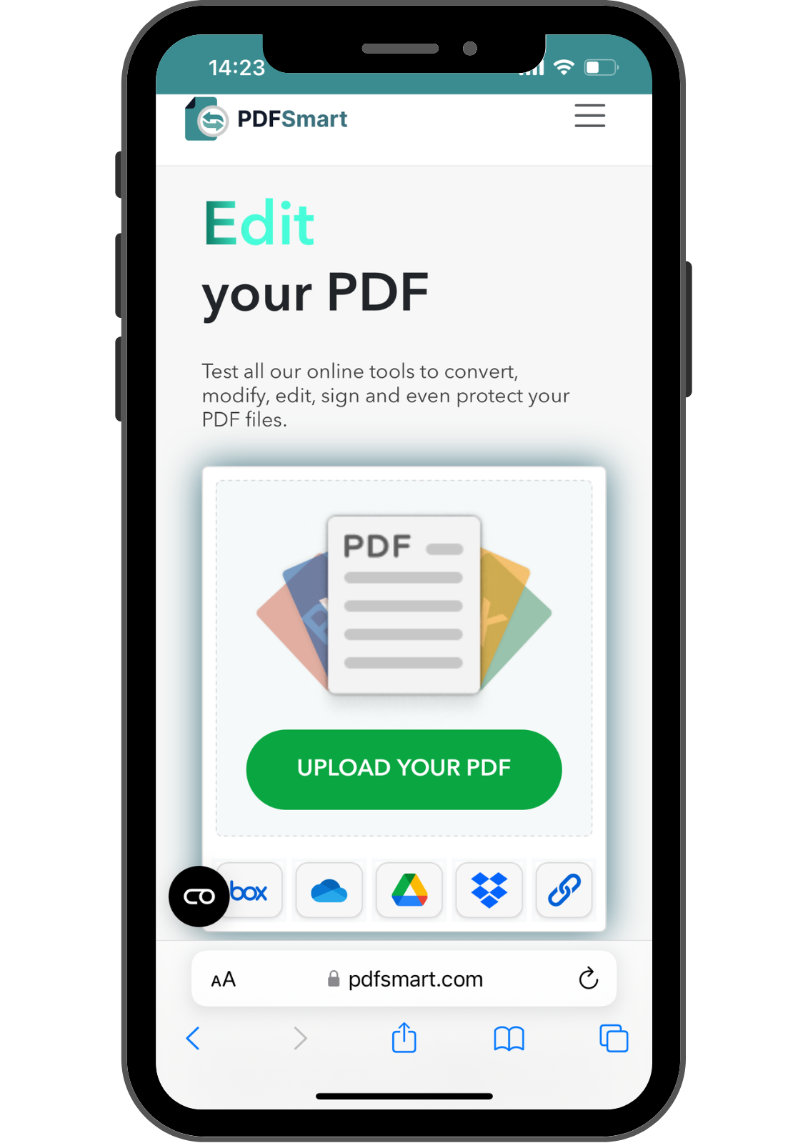 Edit your PDF on smartphone