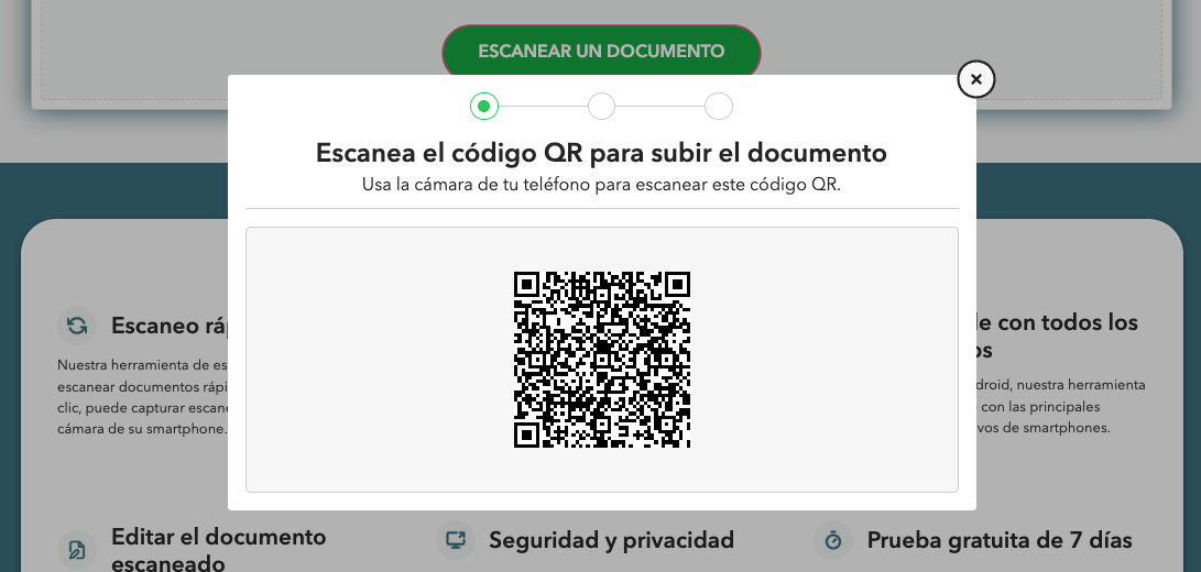 escanee con smartphone