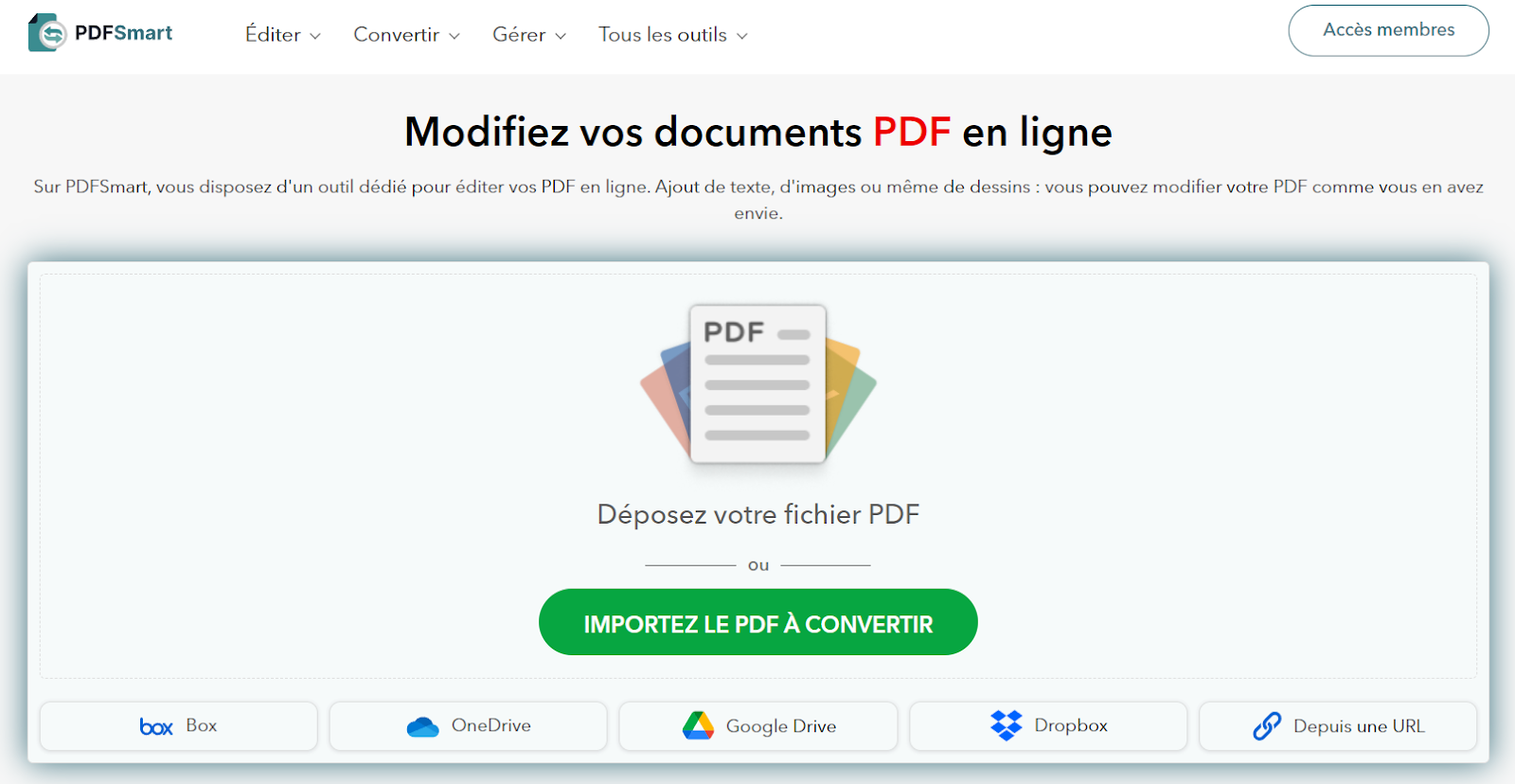 Modifier un PDF