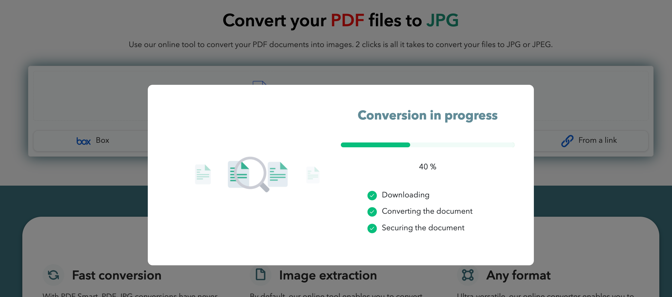 Convert PDF to JPG process