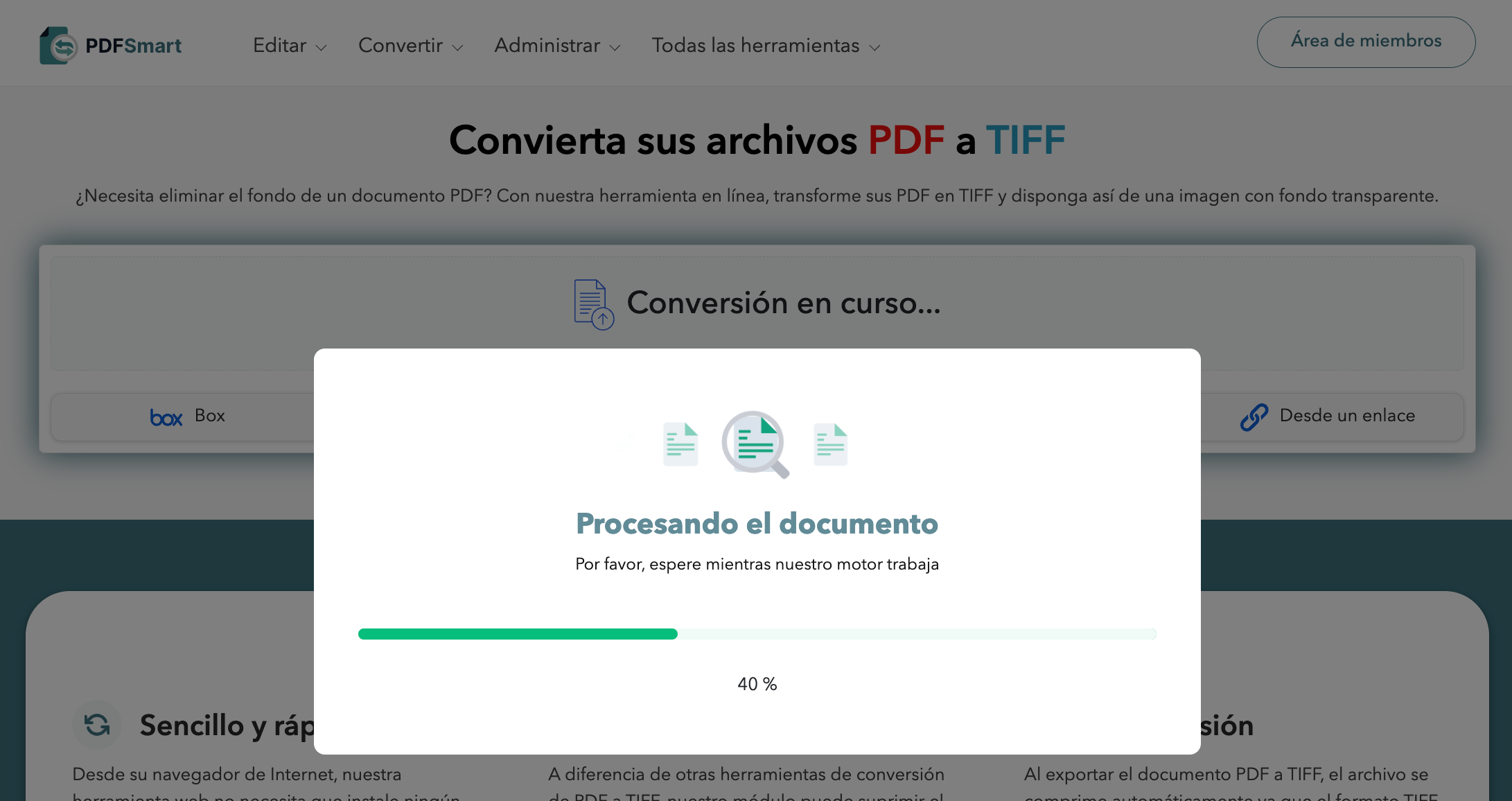 Convertir PDF a TIFF