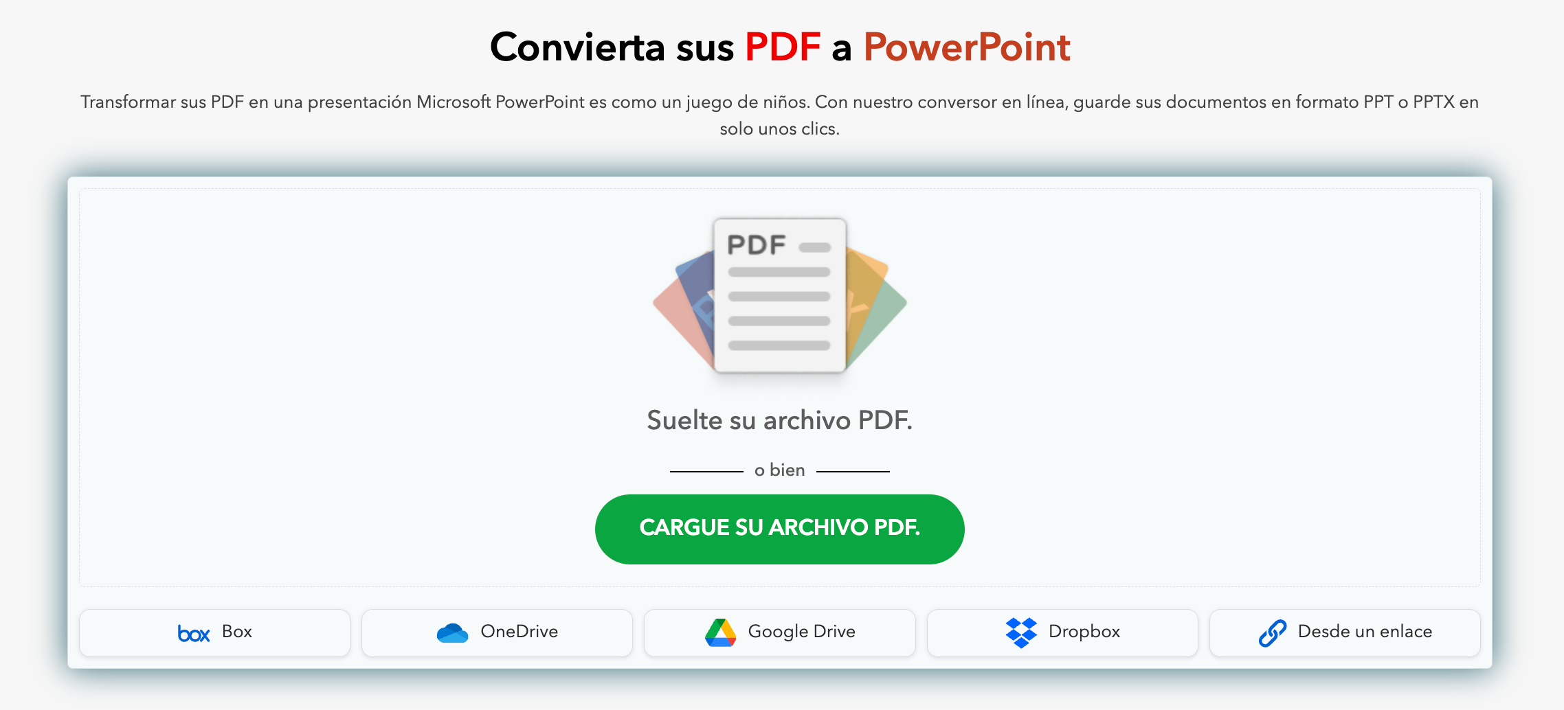 Convertir sus PDF a PowerPoint