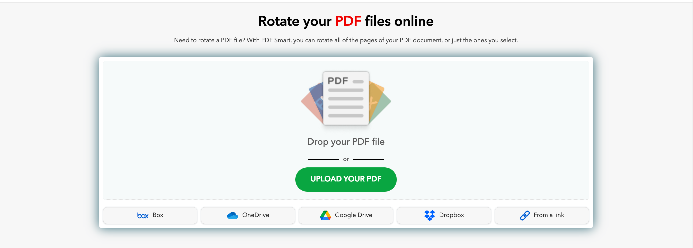Edit a PDF file - rotate a page