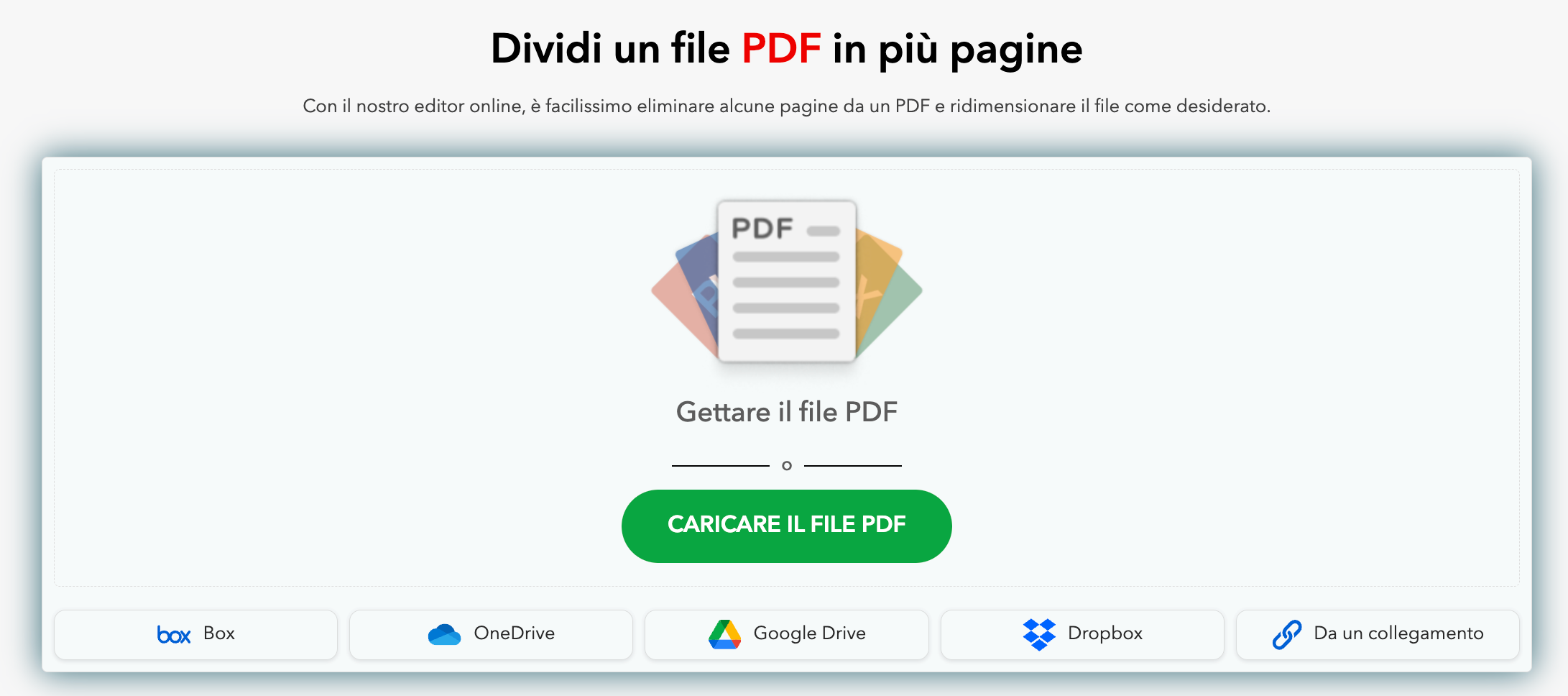Estrarre una pagina PDF