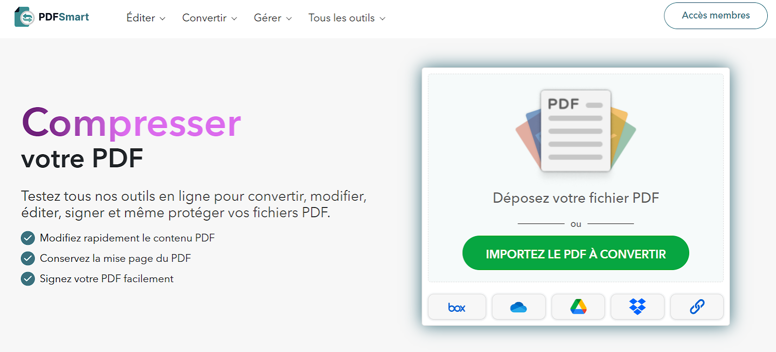 Compresser un PDF