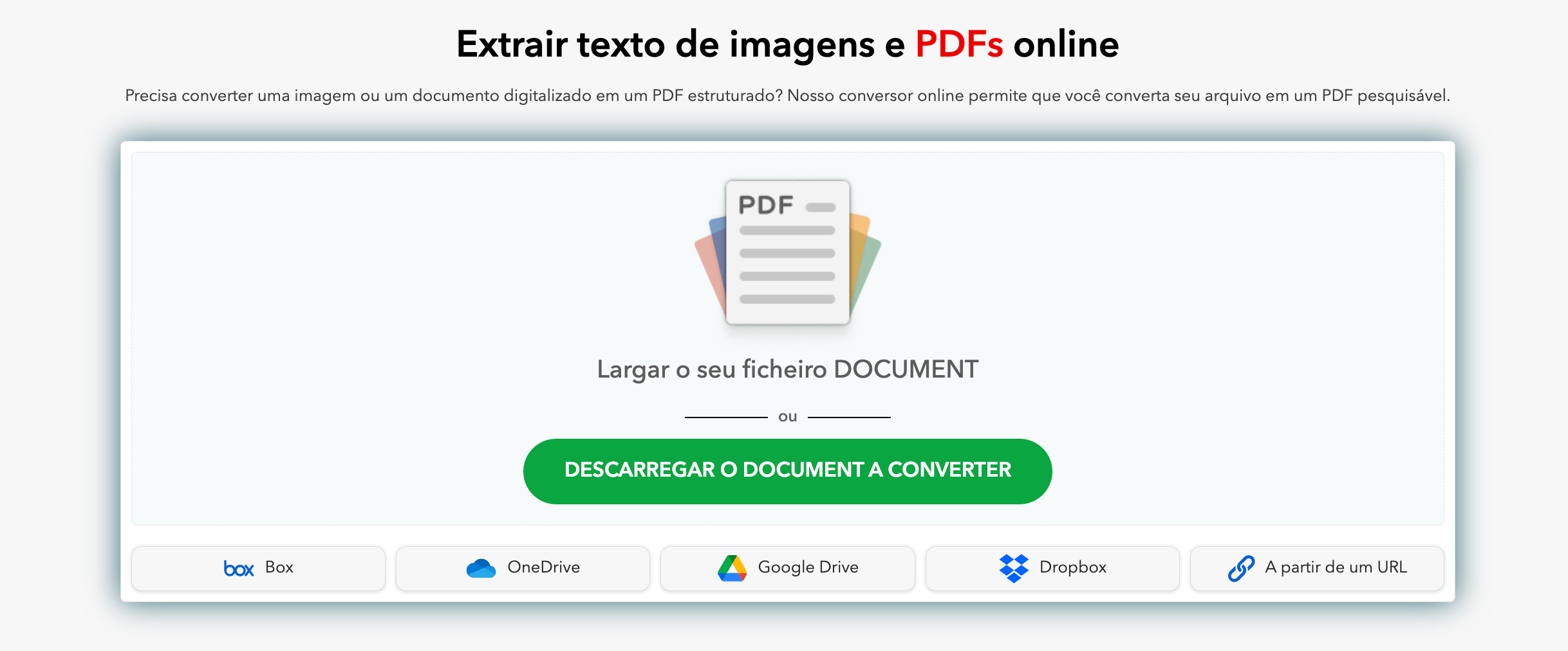 O que é o reconhecimento ótico de caracteres