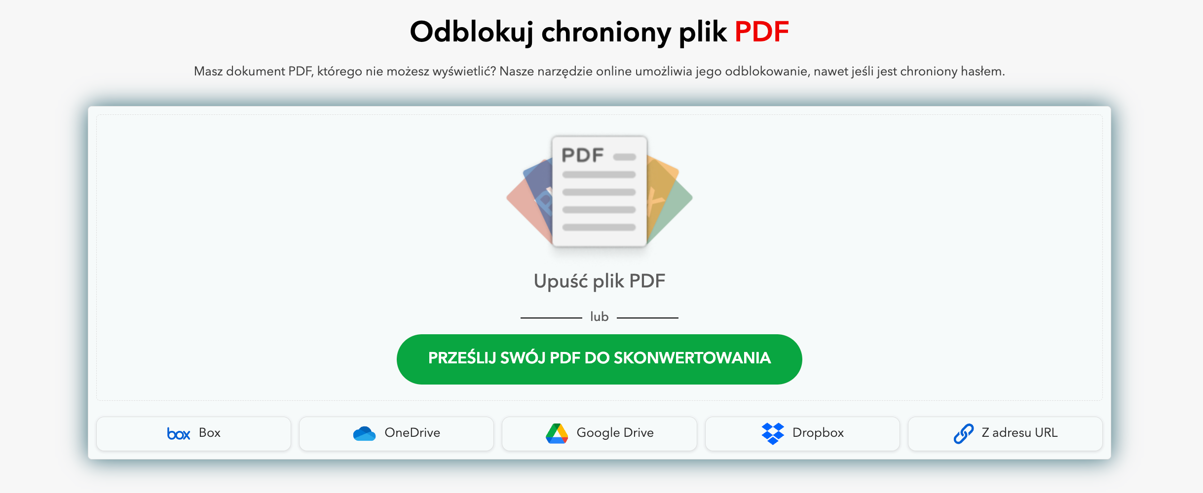 Odblokowywanie plików PDF