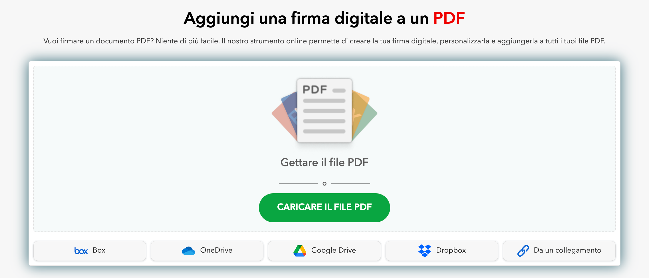 Aggiungi una firma digitale a un PDF