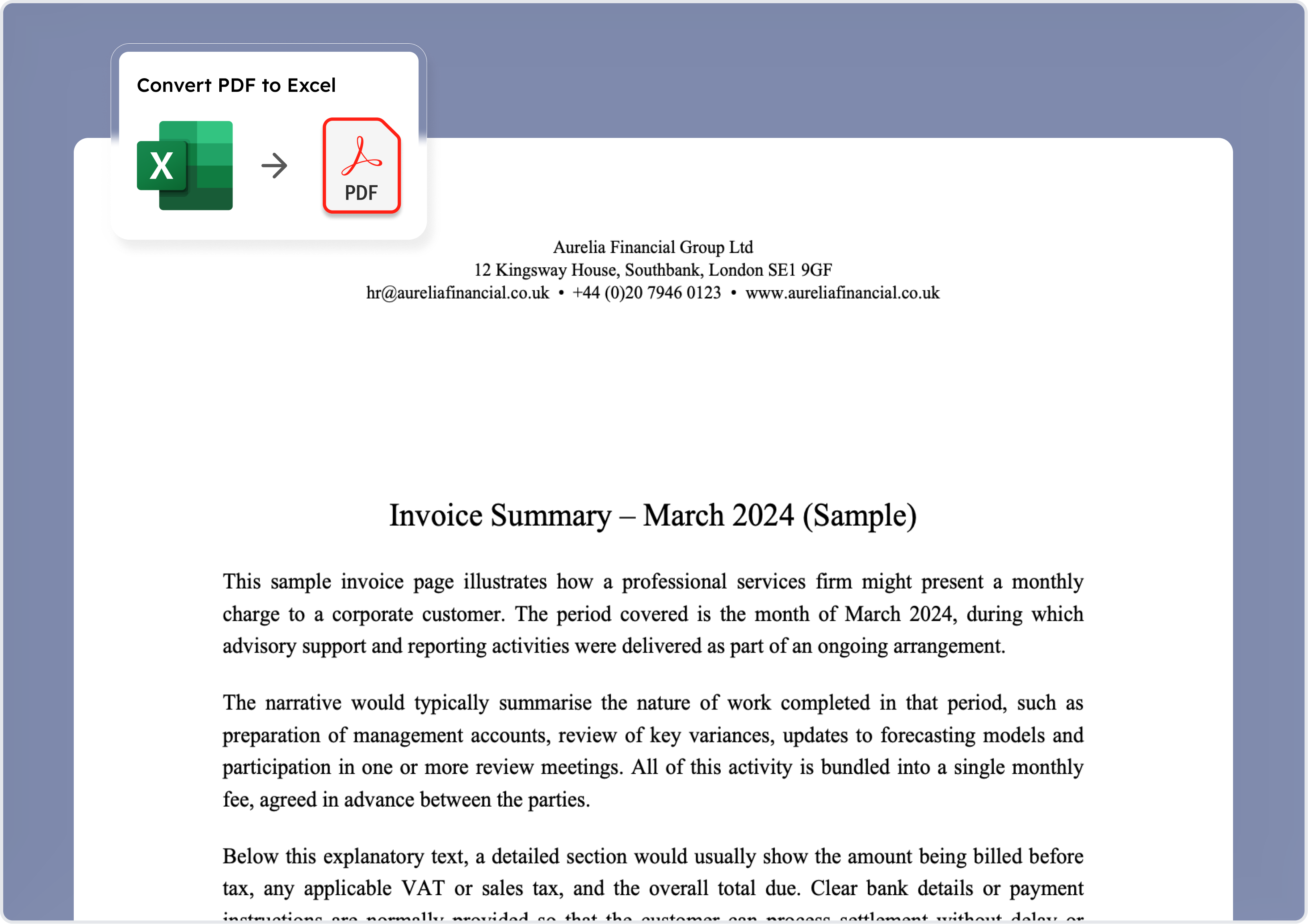 Excel in PDF umwandeln