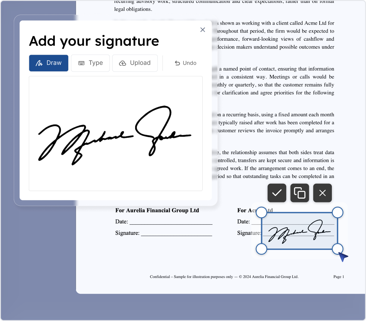Signatures