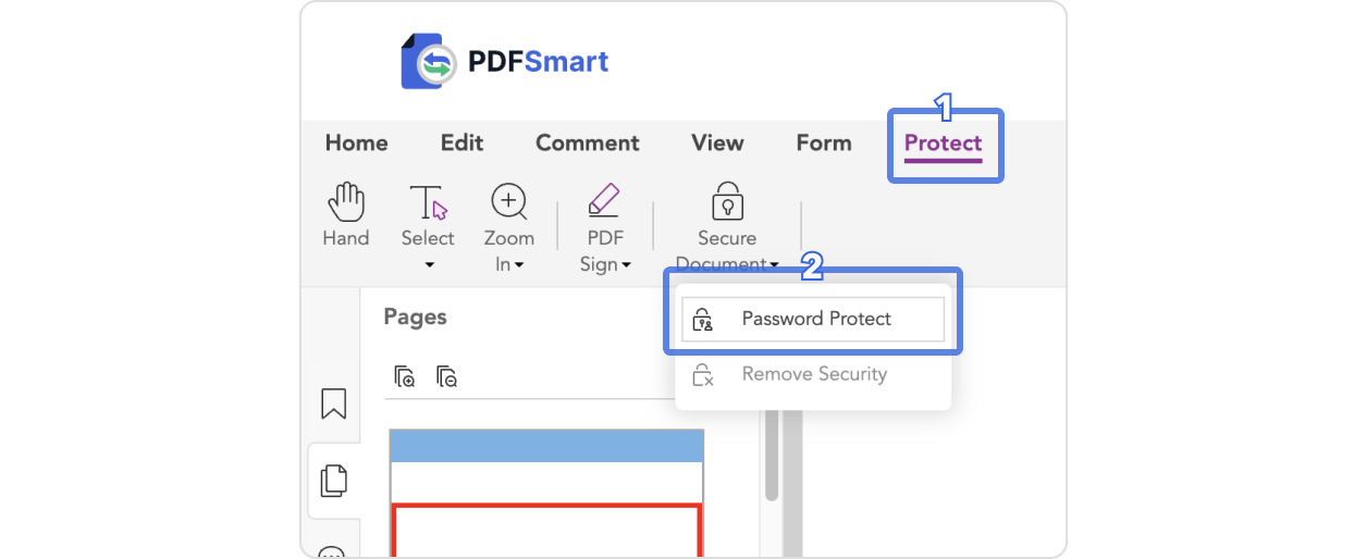 Wie sperre und schütze ich ein PDF?