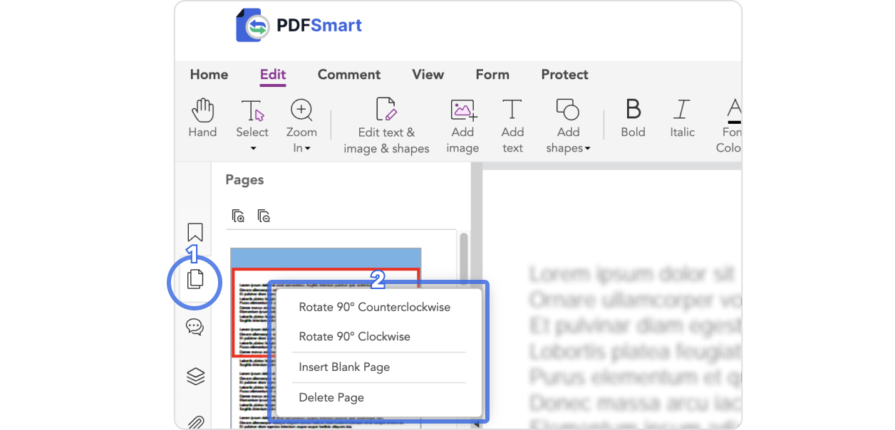 Come modificare e riorganizzare le pagine di un PDF?