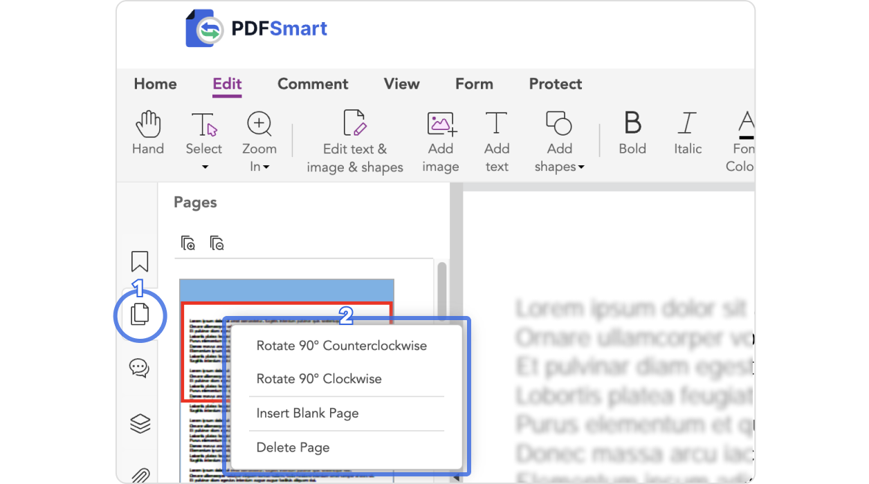 Wie drehe ich eine PDF-Datei?